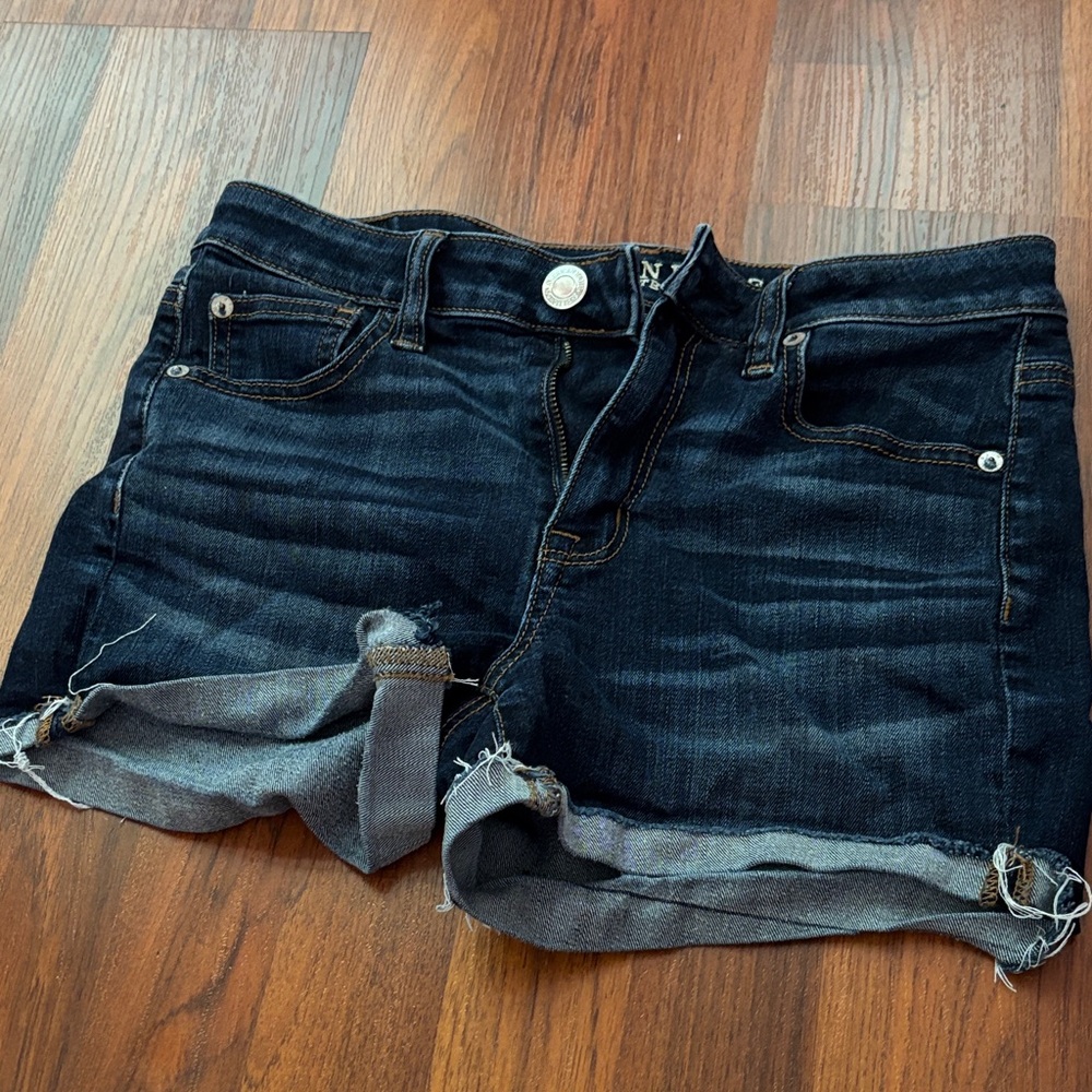 American Eagle Outfitters Dark Blue Jean Shorts